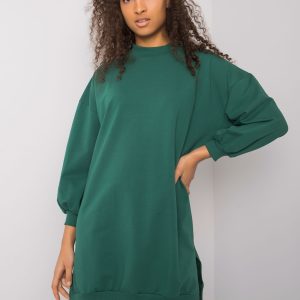 Wholesale Dark Green Women's Cotton Dress Maretta RUE PARIS