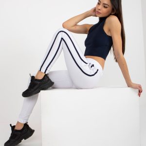 Wholesale White basic sweatpants without clasp RUE PARIS