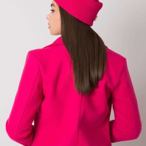 Wholesale Fuchsia knitted beanie RUE PARIS