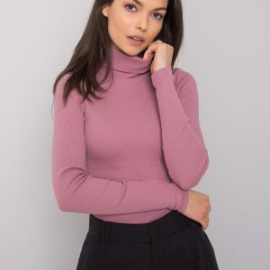 Wholesale Dirty pink blouse with turtleneck Elisee RUE PARIS