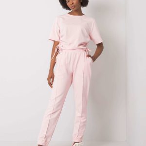 Wholesale Pale pink casual set Journi RUE PARIS