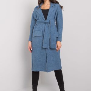 Wholesale Blue cardigan with binding Cordie RUE PARIS