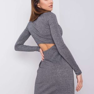 Wholesale Silver long sleeve dress Benisha RUE PARIS