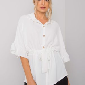 Wholesale White blouse with binding Marcia RUE PARIS