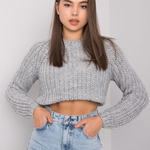 Wholesale Grey knitted sweater for women Grinnell RUE PARIS