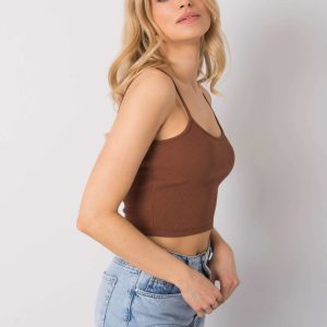 Wholesale Brown crop top Chelo RUE PARIS