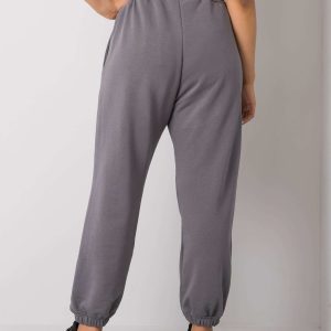 Wholesale Dark Grey Plus Size Basic Ainhoa Sweatpants