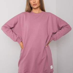 Wholesale Odile RUE PARIS Dirty Pink Long Sleeve Sweatshirt Dress