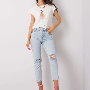 Wholesale Light blue jeans Eveline RUE PARIS