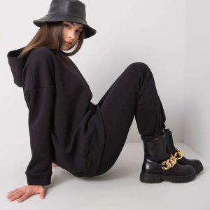 Wholesale Dillon's Black Two-Piece Tracksuit Set