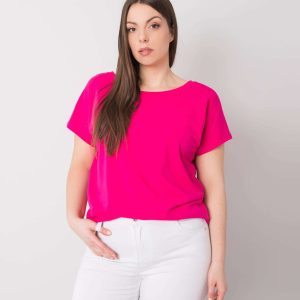 Wholesale Fuchsia T-shirt plus size Beverly