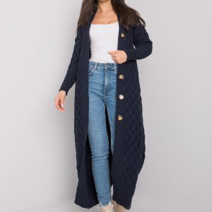 Wholesale Navy blue long cardigan Ulyana RUE PARIS