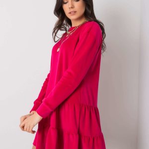 Wholesale Fuchsia velour dress Candle RUE PARIS