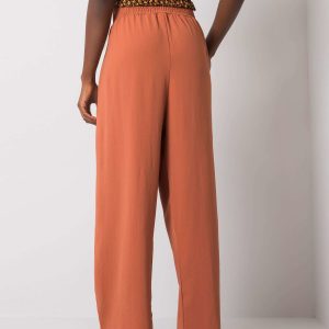 Wholesale Light brown wide pants in Lareen RUE PARIS