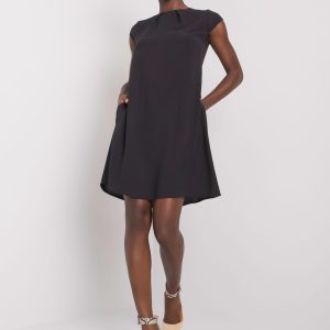 Wholesale Black dress with pockets Naima RUE PARIS