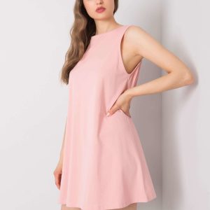 Wholesale Dirty pink casual dress Susan RUE PARIS