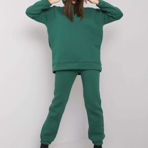 Wholesale Dillon's Dark Green Two-Piece Tracksuit Set