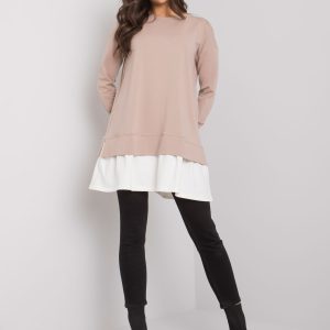 Wholesale Brighton RUE PARIS light beige cotton tunic