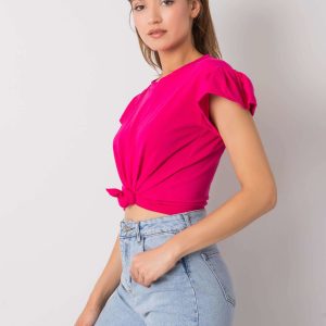 Wholesale Fuchsia cotton blouse Ansley RUE PARIS