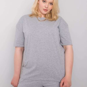 Wholesale Gray T-shirt plus size Gaia