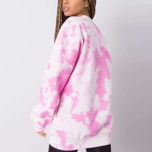 Wholesale Tamara RUE PARIS pink tie-dye sweatshirt