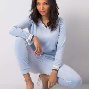 Wholesale Blue velour set Esti RUE PARIS