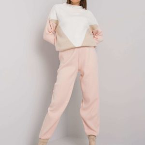 Wholesale Dirty pink knitted set Quinny RUE PARIS