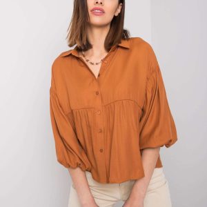 Wholesale Brown shirt Janet RUE PARIS