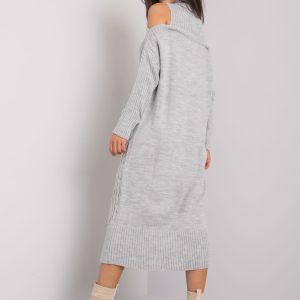 Wholesale Grey knitted dress Fernanda RUE PARIS