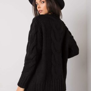 Wholesale Black Button Sweater Louissine RUE PARIS