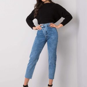 Wholesale Blue high-waisted jeans Willow RUE PARIS