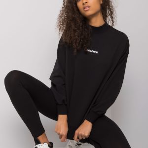 Wholesale Black Hoodless Sweatshirt Dylan RUE PARIS