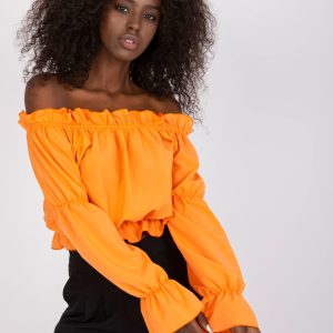 Wholesale Orange short spanish blouse RUE PARIS