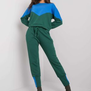 Wholesale Blue-green set with sweatshirt and pants Abinelli RUE PARIS