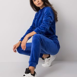 Wholesale Brenda RUE PARIS cobalt velour set