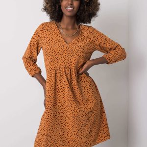 Wholesale Bruna RUE PARIS light brown dress