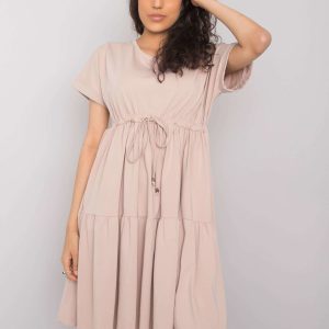 Wholesale Beige casual dress Sebille RUE PARIS