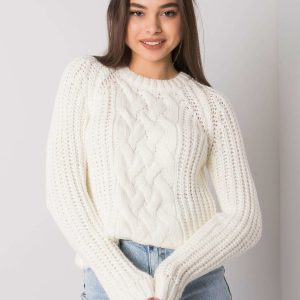 Wholesale Ecru sweater with braids Belfast RUE PARIS