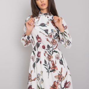 Wholesale White dress with prints Akilah RUE PARIS