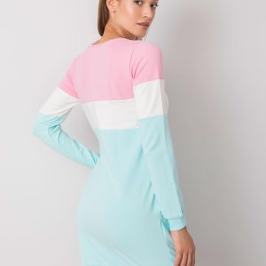 Wholesale Pink and mint dress Feliciana RUE PARIS