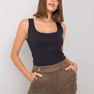 Wholesale Khaki Button Shorts Jaylah RUE PARIS