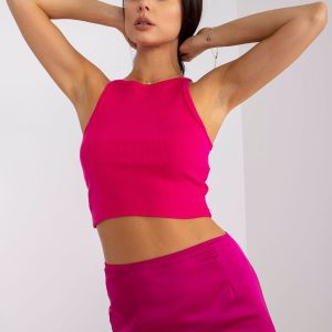 Wholesale Fuchsia striped top by Margo RUE PARIS