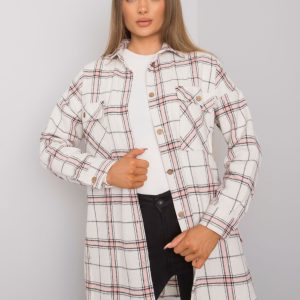 Wholesale Beige and pink plaid shirt Bryce RUE PARIS