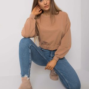 Wholesale Camel cotton women's sweatshirt Elain