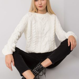 Wholesale Ecru sweater in braids Milford RUE PARIS