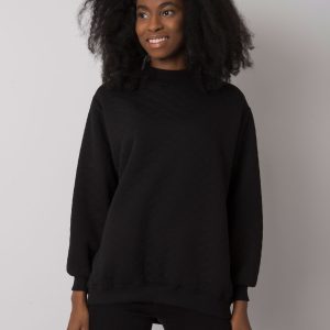 Wholesale Chloe black quilted sweatshirt