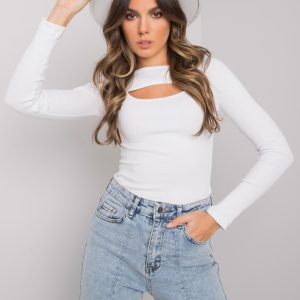 Wholesale White blouse with cutout Jonnelle RUE PARIS